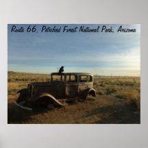Route 66 Petrified Forest National Park Posters