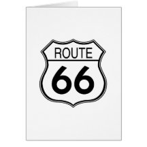 Route 66 Sign Greeting Card