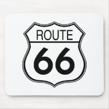 Route 66 Sign Mousemats
