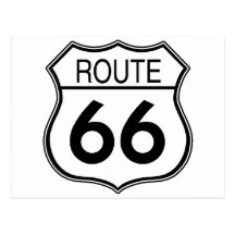 Route 66 Sign Postcard