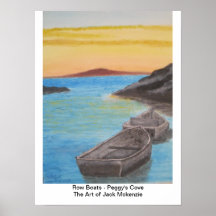 Row Boats - Peggy's Cove Posters