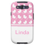 Row duck in pink Custom Samsung Galaxy Cases