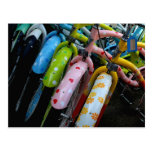 Row of Bicycles Postcard
