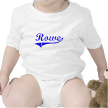 Rowe Surname Classic Style T-shirts