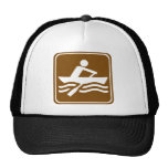 Rowing Recreational Highway Sign Mesh Hats