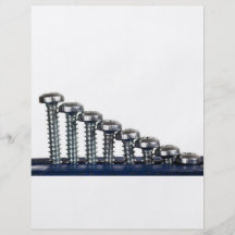 Rows of screws full color flyer