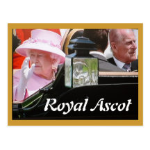 Royal Ascot Diamond Jubilee portrait postcard