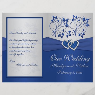 It is part of a royal blue and silver wedding collection shown below