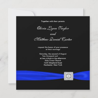 blue wedding invitations ideas