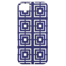 Royal Blue Lattice iPhone 5 Covers