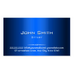 Royal Blue Metal Driver Business Card