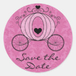 Royal Carriage Save the Date Seal Sticker