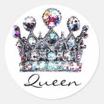 Royal Crown Queen stickers