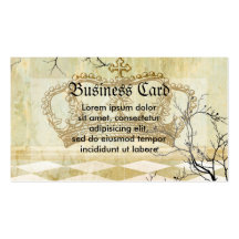 Royal Crown with Branches Business Card