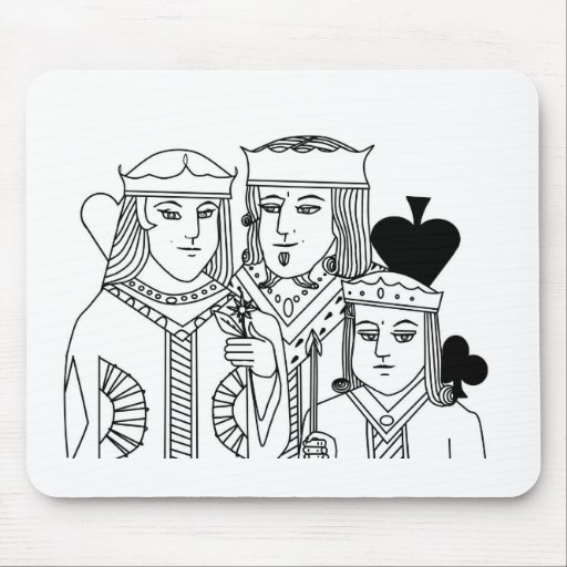 Royal Family portraiture card game poker items Mousepads