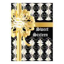 Royal Filigree Extravaganza Sweet Sixteen -Cust, Personalized Invitations