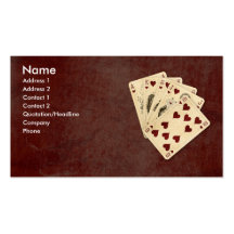 Royal Flush Business Cards