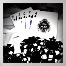 Royal Flush Canvas Posters
