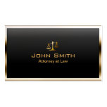Royal Gold Border Lawyer/Attorney Business Card