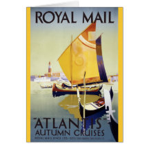 Royal Mail "Atlantis" Autumn Cruises Card