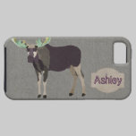 Royal Purple Moose  iPhone Case casemate cases