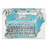 Royal typewriter greeting card