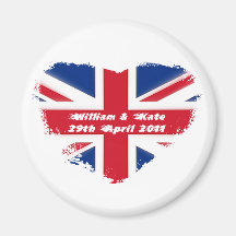 Royal Wedding - Kate & William Refrigerator Magnets