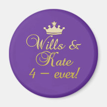 Royal Wedding Magnets for Party Favours