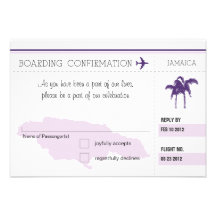 RSVP Boarding Pass TO JAMAICA Announcements