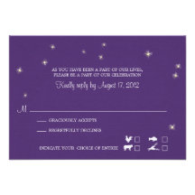 RSVP Card Whimsy Fireflies Personalized Invitations
