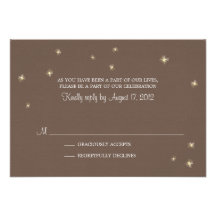 RSVP Card Whimsy Fireflies Personalised Announcement