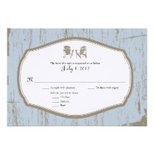 RSVP Rustic Country Wedding Invitation
