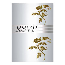 RSVP Silver Custom Invites