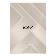 RSVP Wedding White Art Deco Custom Invite