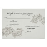 RSVP with 2 Entrée Choices // Vintage Inspired Invitations