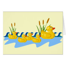 Rubber Duck Family Cards