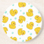 Rubber Duck Pattern Beverage Coaster