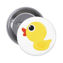 Rubber Duckie Pinback Buttons