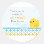 Rubber Ducky Baby Shower Favour Sticker