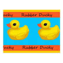 Rubber Ducky Blank Postcard