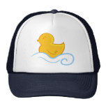 rubber ducky with waves hat