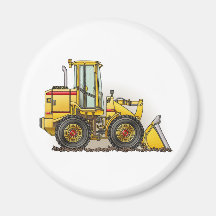 Rubber Tire Loader Construction Equipment Refrigerator Magnet