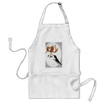 Ruby-throated hummingbird apron