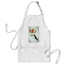 Ruby-throated hummingbird  flowers aprons