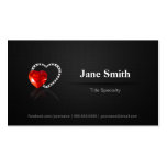 Ruby Wedding Diamond Gold Jeweler Jewelry Jeweller Business Card