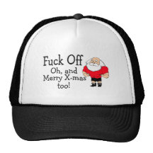 Rude Christmas Greeting Mesh Hat