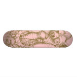 Rude Dog in pink & brown skateboards