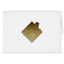 rugby player metallic gold card