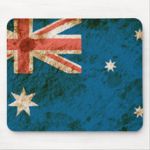 Rugged Australian Flag Mousepads