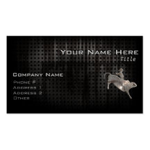Rugged Bull Rider Business Card Templates